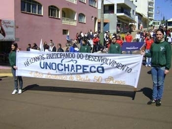 São Lourenço: representação do campus desfila no 7 de Setembro