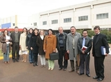 Equipe da Unochapecó e da prefeitura de Chapecó na visita ao hospital do Paraná 