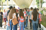 <p>Mais de quatro mil alunos estiveram na Unochapecó</p>