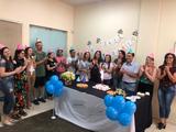 <p>Aniversariantes do CAC (Centro de Atendimento à Comunidade) e Ceom (Centro de Memória do Oeste de Santa Catarina). Parabéns!</p>