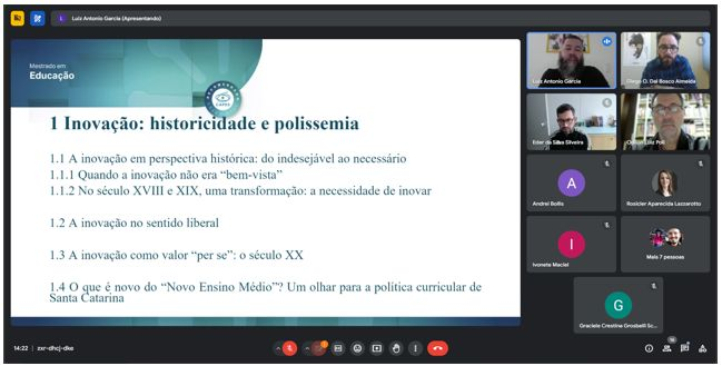 O mestrando Luiz Antonio Garcia apresentou a 194ª defesa de dissertação